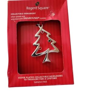Silver Plated Christmas Tree Ornament